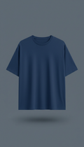 Relaxed Fit Cotton Tee—Electric Blue